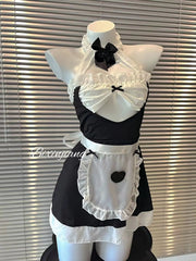 💗 “Sweetheart Maid” Cos Sleepwear – Halter Style Push-Up | BB0707