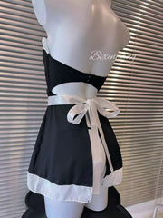 💗 “Sweetheart Maid” Cos Sleepwear – Halter Style Push-Up | BB0707
