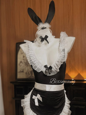 🖤 CC0707 – Lace Bunny Lingerie Set