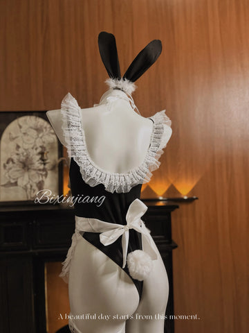 🖤 CC0707 – Lace Bunny Lingerie Set