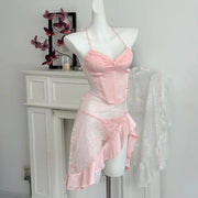 💕 Lace Strappy Nightgown — BB1106