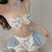 💙 Cute Blue Uniform Suit – CC0406