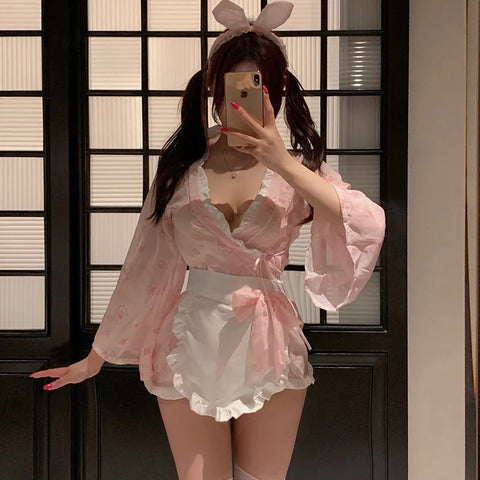 🎀 Pink Bunny Uniform – CC2006