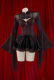 🩸 BLOOD MOON VAMPIRE CORSET SET – AA1306
