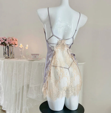 💜 Lace Openwork Dream Dress – NN0406