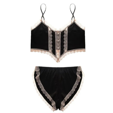 ❄️ Ice Silk Lace Suspender Suit – MM0406