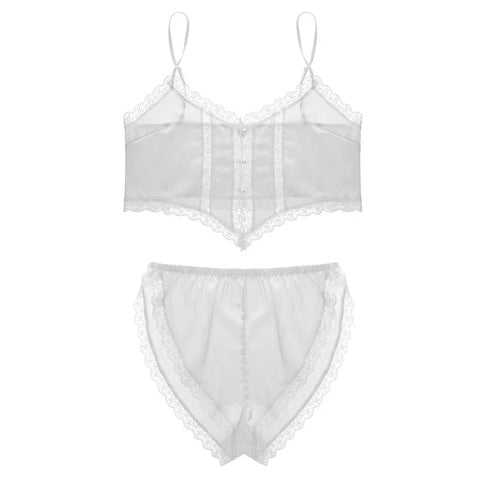 ❄️ Ice Silk Lace Suspender Suit – MM0406