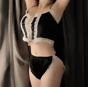 ❄️ Ice Silk Lace Suspender Suit – MM0406
