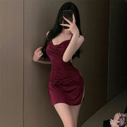✨ Halterneck Suspender Dress – AA0406