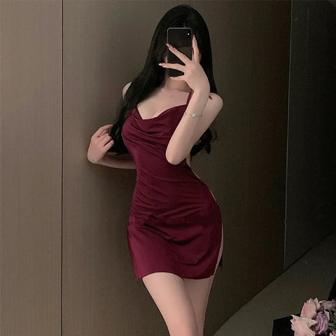 ✨ Halterneck Suspender Dress – AA0406