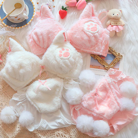 💖 CUTE PLUSH UNDERWEAR SET – AA1206